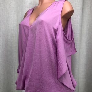 Thalia Sodi Cold Shoulder Pale Orchid Large Top